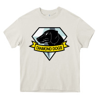 Cream diamond dogs classic Heavy Core Tee - artisFamous