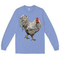 Colony Blue dominique rooster Long Sleeve Tee - LillyAllenDesigns