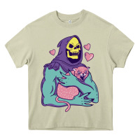 Mossy skeletor's hug cat Heavy Core Tee - artisFamous