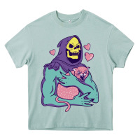 Arona skeletor's hug cat Heavy Core Tee - artisFamous