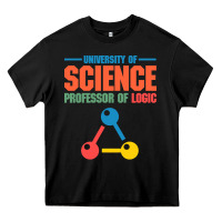 Black UNIVERSITY OF SCIENCE PROFESSOR OF LOGIC Heavy Core Tee - artisFamous