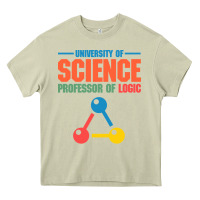Mossy UNIVERSITY OF SCIENCE PROFESSOR OF LOGIC Heavy Core Tee - artisFamous