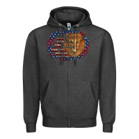 Charcoal Heather dad the man american flag Zipper Hoodie - Jasminsmagicworld