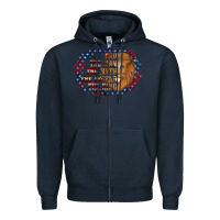 Navy dad the man american flag Zipper Hoodie - Jasminsmagicworld