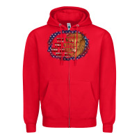 Red dad the man american flag Zipper Hoodie - Jasminsmagicworld