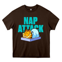 Chocolate Brown nap attack Heavy Core Tee - artisFamous