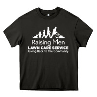 Asphalt raising men lawn care Heavy Core Tee - artisFamous
