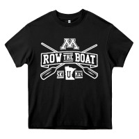 Black row the boat minnesota Heavy Core Tee - artisFamous