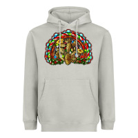 Moon Dust christmas rainbow with leopard cactus Heavyweight Hoodie - RanaPortraitStore