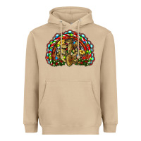 Mushroom christmas rainbow with leopard cactus Heavyweight Hoodie - RanaPortraitStore