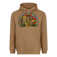 Toasted Coconut christmas rainbow with leopard cactus Heavyweight Hoodie - RanaPortraitStore