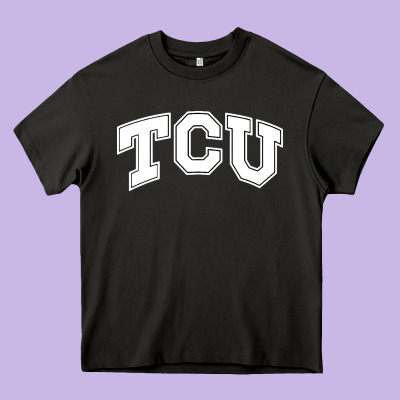 Tcu Heavy Core Tee Designed By Artisfamous