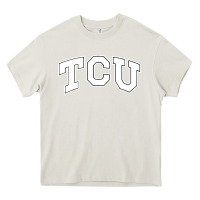 Cream tcu Heavy Core Tee - artisFamous