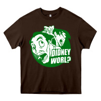 Chocolate Brown didney worl Heavy Core Tee - artisFamous