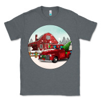 Charcoal Heather Christmas farm Christmas Classic Tee - BarkalooDesign