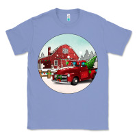 Colony Blue Christmas farm Christmas Classic Tee - BarkalooDesign