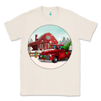 Natural Christmas farm Christmas Classic Tee - BarkalooDesign