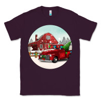Plum Christmas farm Christmas Classic Tee - BarkalooDesign