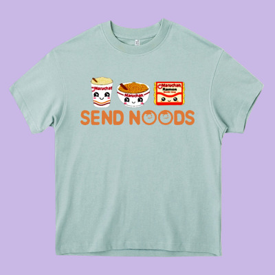Send Noods Heavy Core Tee Designed By Artisfamous