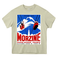 Mossy Savoie France Blue Heavy Core Tee - artisFamous