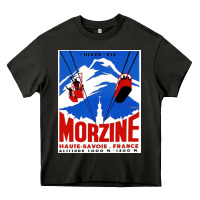 Asphalt Savoie France Blue Heavy Core Tee - artisFamous