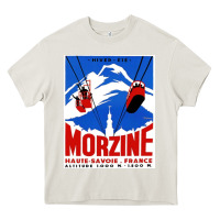 Cream Savoie France Blue Heavy Core Tee - artisFamous