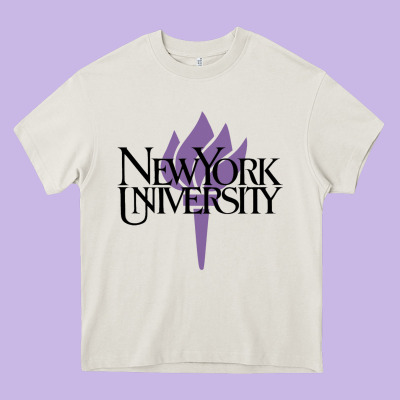 New York University Heavy Core Tee Designed By Artisfamous