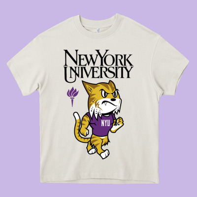New York University Heavy Core Tee Designed By Artisfamous