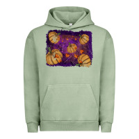 Pigment Oil Green halloween leaves tool leather backround Urban Hoodie - RanaPortraitStore