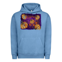 Pigment Pebble Blue halloween leaves tool leather backround Urban Hoodie - RanaPortraitStore