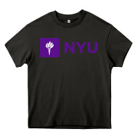 Asphalt nyu new york university purple Heavy Core Tee - artisFamous