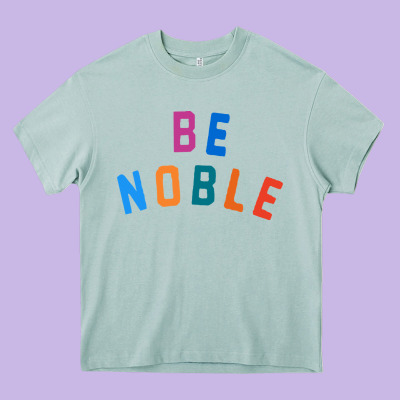 Be Noble Tee Heavy Core Tee Designed By Artisfamous