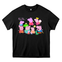 Black Peppa Pig Heavy Core Tee - artisFamous