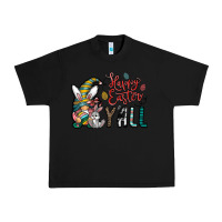 Black happy easter y all Urban Heavy Tee - CowhideDigitalArt