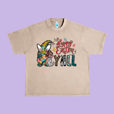 Happy Easter Y All Urban Heavy Tee Designed By Cowhidedigitalart