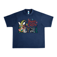 Navy happy easter y all Urban Heavy Tee - CowhideDigitalArt