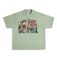 Oil Green happy easter y all Urban Heavy Tee - CowhideDigitalArt