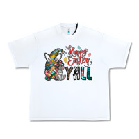 White happy easter y all Urban Heavy Tee - CowhideDigitalArt