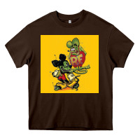 Chocolate Brown rat fink 02 Heavy Core Tee - artisFamous