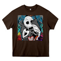 Chocolate Brown the nightmare before christmas 2 Heavy Core Tee - artisFamous