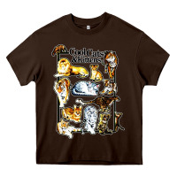 Chocolate Brown cool cats and kittens Heavy Core Tee - artisFamous