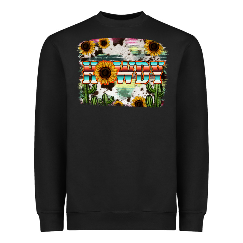 Howdy Serape And Sunflower Heavyweight Sweatshirt by RanaPortraitStore | Teevron