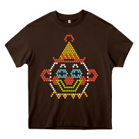 Chocolate Brown lite brite Heavy Core Tee - artisFamous