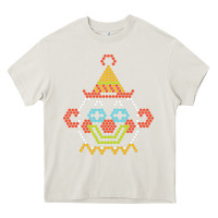 Cream lite brite Heavy Core Tee - artisFamous