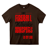 Chocolate Brown fireball whisky whispers Heavy Core Tee - artisFamous