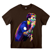 Chocolate Brown LIONEL MESSI Heavy Core Tee - artisFamous