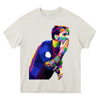Cream LIONEL MESSI Heavy Core Tee - artisFamous