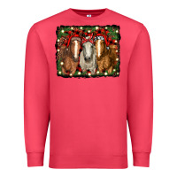 Cardinal Christmas horses Premium Sweatshirt - RanaPortraitStore