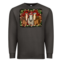 Smoke Christmas horses Premium Sweatshirt - RanaPortraitStore
