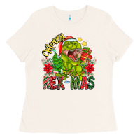 Bone Merry Rexmas Ladies Tee - CowhideDigitalArt